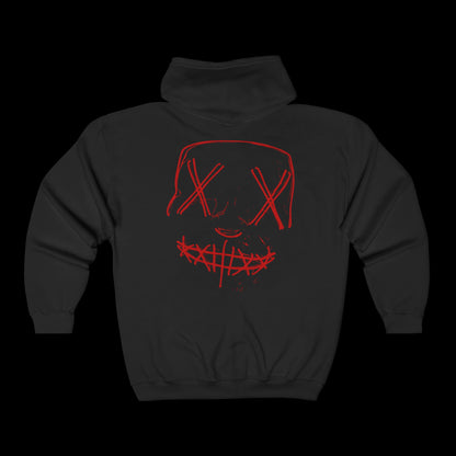 stalk me mask Unisex Full Zip Hoodie