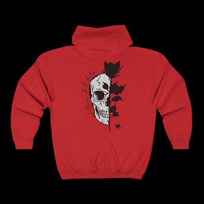 Villains Doit Better Unisex Full Zip Hoodie