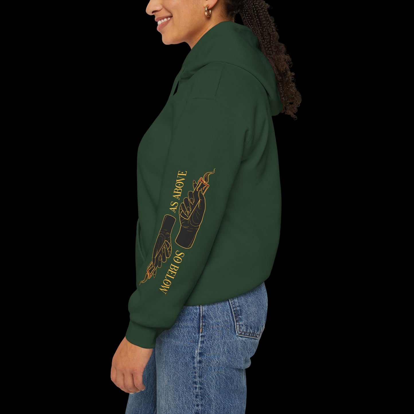 As Above, So Below (sleeve design) Hoodie