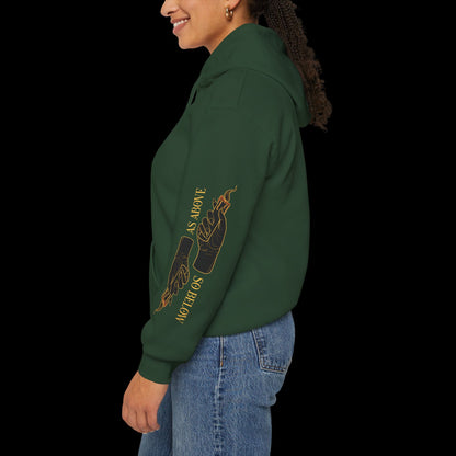 As Above, So Below (sleeve design) Hoodie