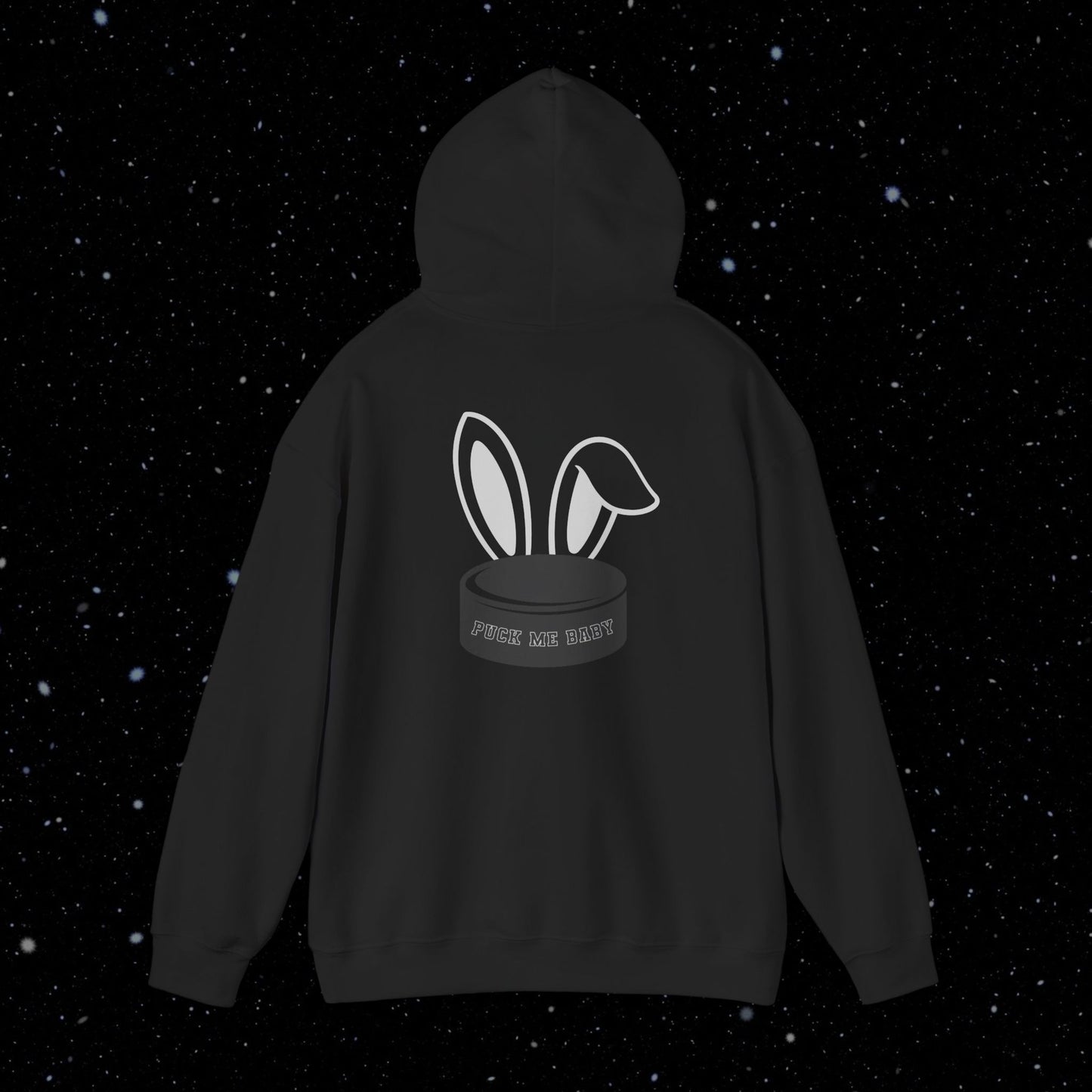 PUCK BUNNY (puck on back) Unisex Hoodie