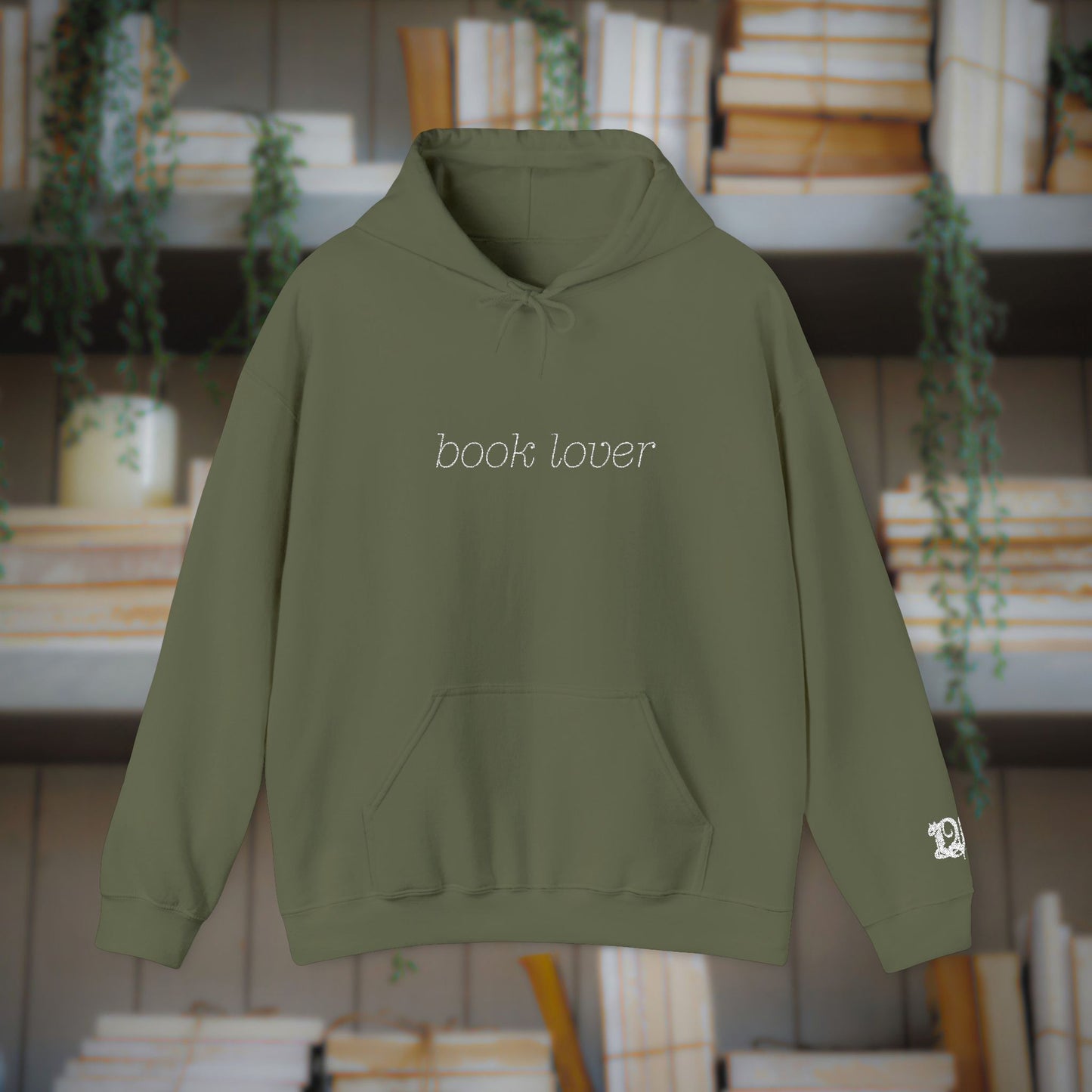 Book Lover Embroidered Hoodie