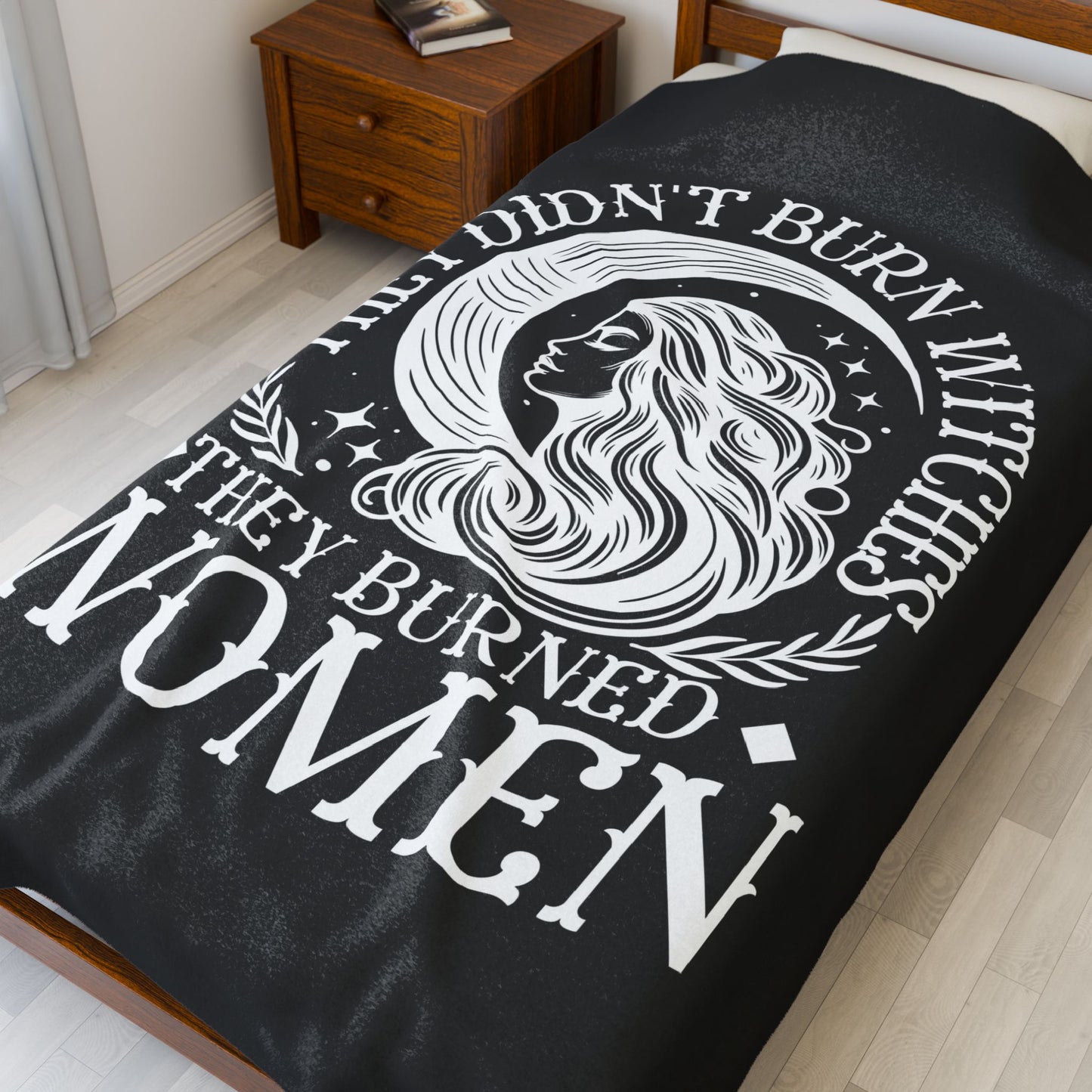 They Didn't Burn Witches- Velveteen Plush Blanket