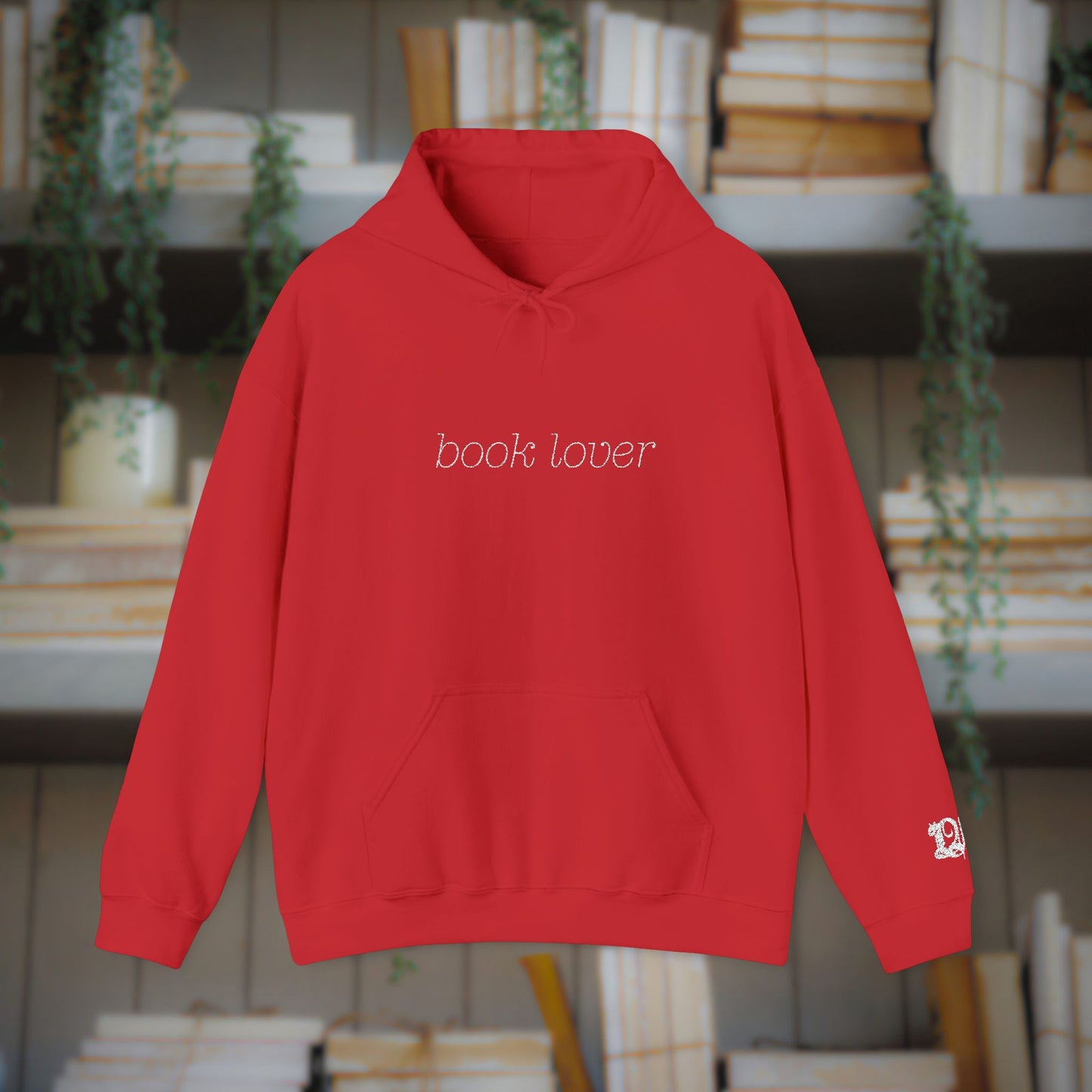 Book Lover Embroidered Hoodie
