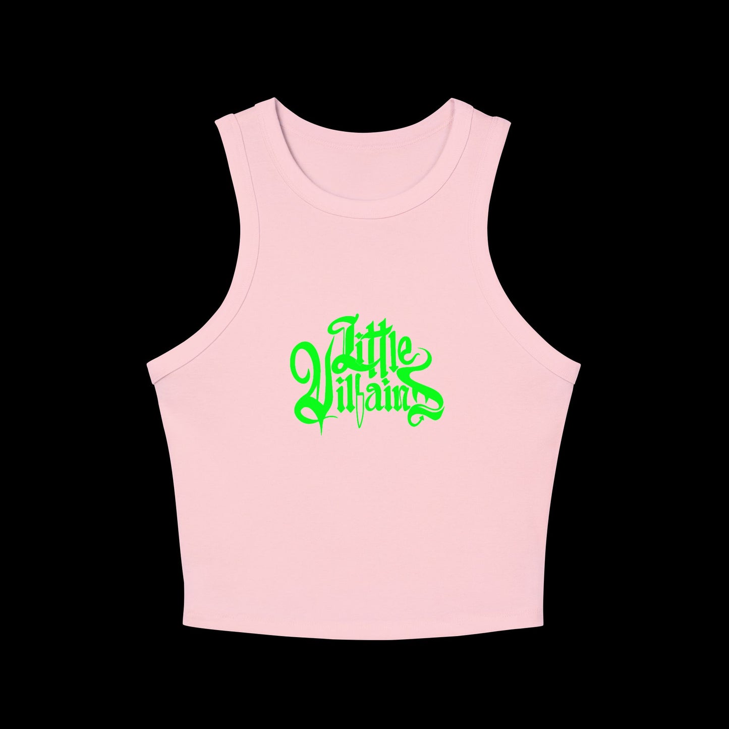 Little Villains (neon green) Micro Rib Tank
