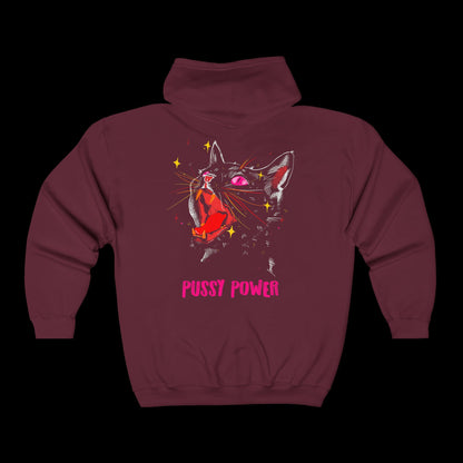 Pussy Power Unisex Full Zip Hoodie