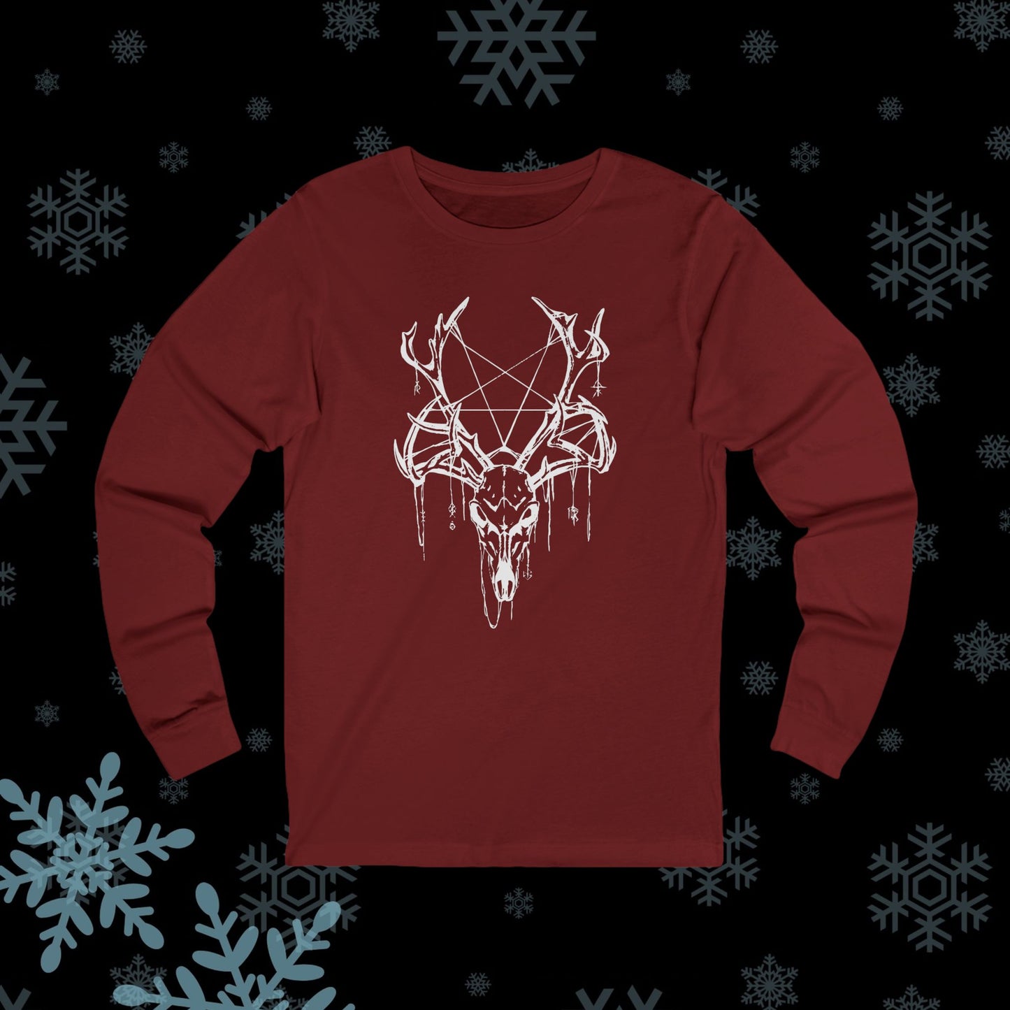 Deer Skull Long Sleeve Tee