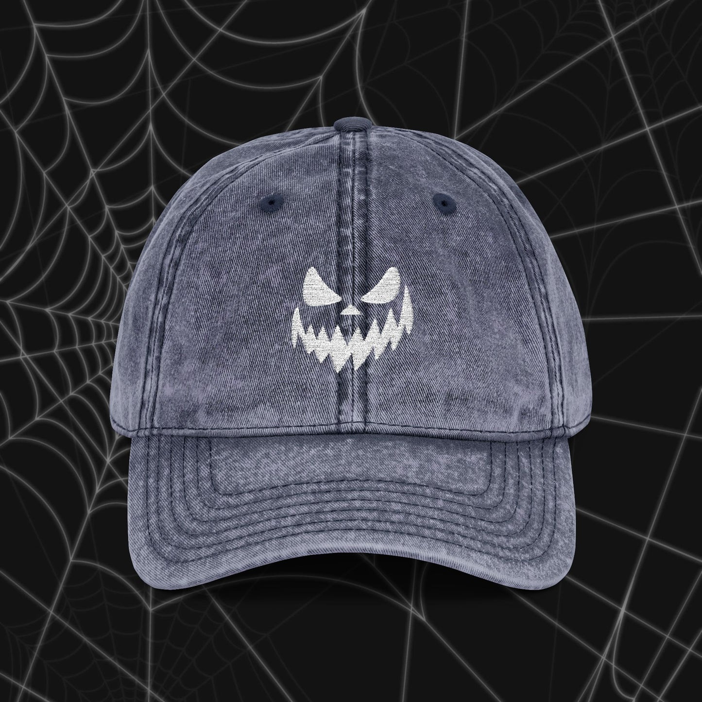 Spooky Grin Vintage Cap (Embroidery)