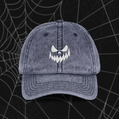 Spooky Grin Vintage Cap (Embroidery)