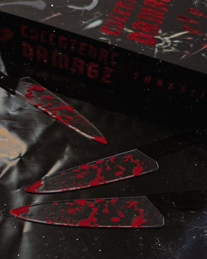 Blood Splatter Knife Bookmark
