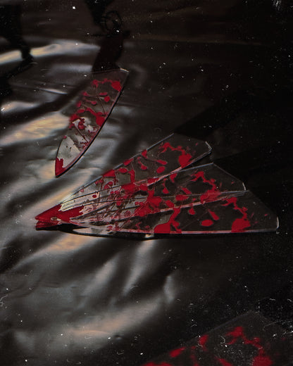 Blood Splatter Knife Bookmark