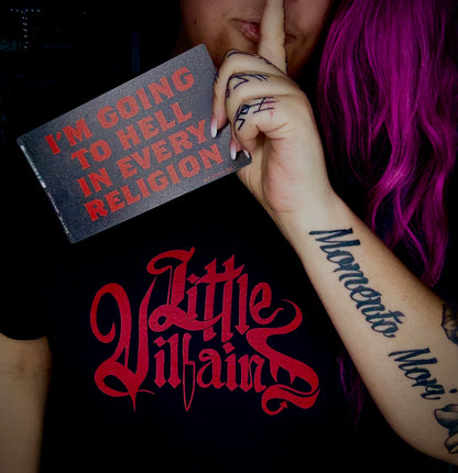 Red Little Villains Logo Unisex Tee