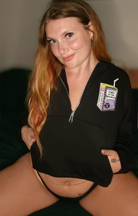 Tears of the Patriarchy Cropped Hoodie