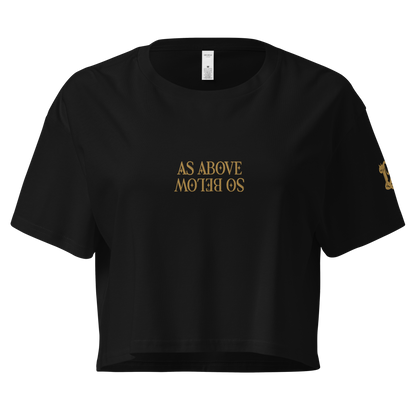 As Above, So Below (embroidery) Crop Top