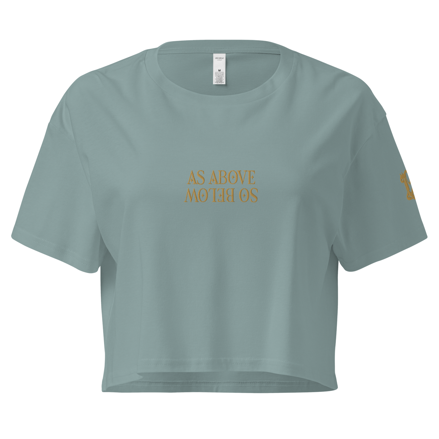 As Above, So Below (embroidery) Crop Top