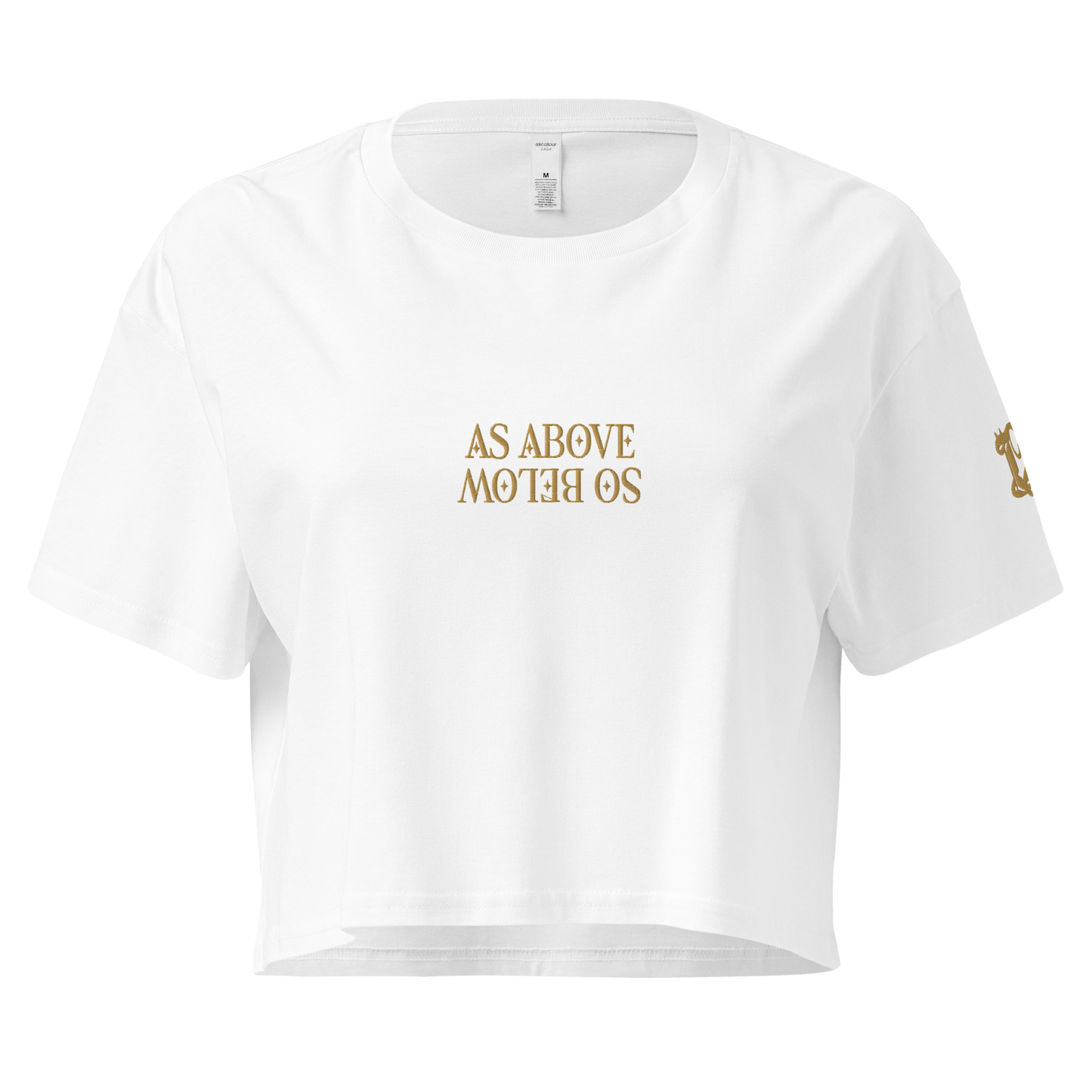 As Above, So Below (embroidery) Crop Top