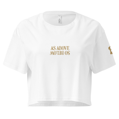 As Above, So Below (embroidery) Crop Top